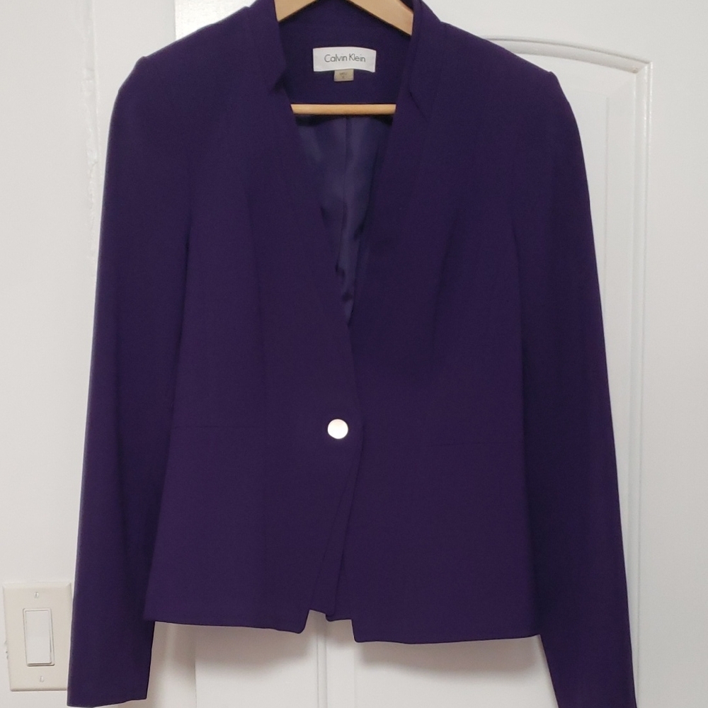 Calvin Klein Deep Purple Women's Blazer